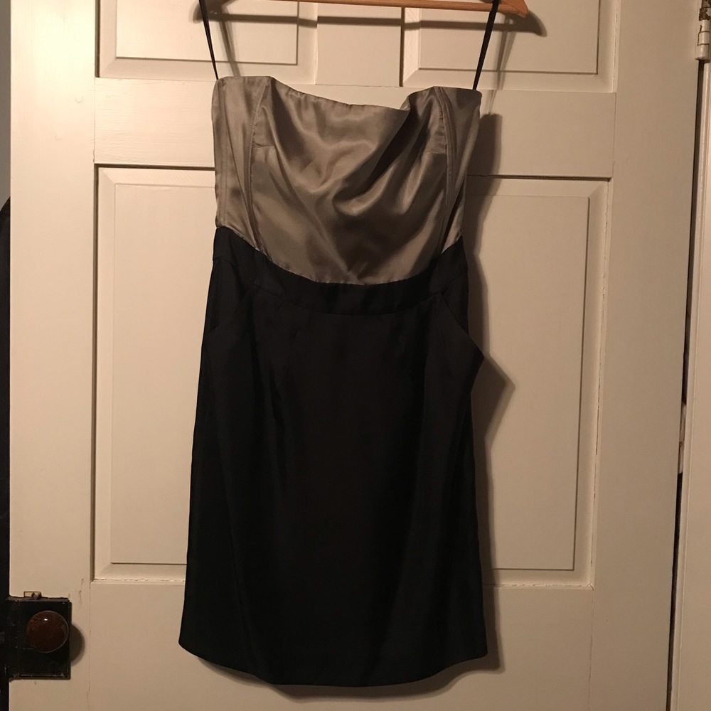 Banana Republic strapless silk dress